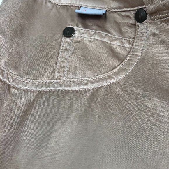 MISSONI Ladies Size 06 Wide Leg Pants in a Gorgeous Soft Gold-Beige Color - Picture 4 of 7